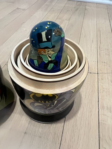 Batman Nesting Dolls *RAR* 7,5" Batman, Robin, Catwoman, Pinguin, Harley Quinn - Bild 8 von 10