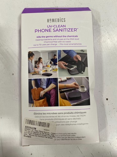 HoMedics UV Clean Phone Sanitizer UV Light Sanitizer Fast Germ Sanitizer - 第 2/3 張圖片