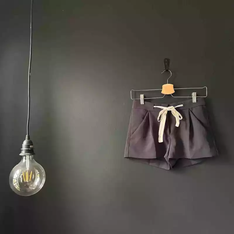 aritzia wilfred exergue ribbon tie crepe shorts