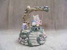 Collectible Two Bunnies In A Tree Swing Music Box