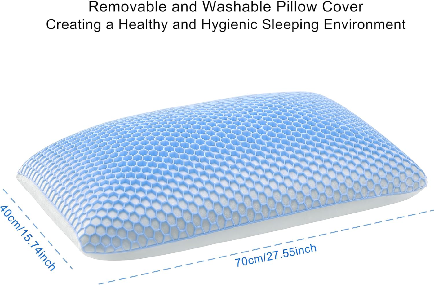 Purple Harmony Pillow Elastic Grid with Natural Latex Core with