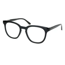 Magnified Reading Glasses Readers Stylish Square Horn Rim Spring Hinge
