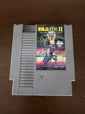 Ninja Gaiden 2 II NES Nintendo video game cartridge