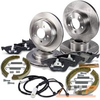 4X Bremsscheibe + BremsbelÄGe + Bremsbacken Vorne + Hinten FÜR BMW X1 E84 Sdrive