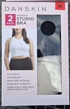 2 Pack Danskin Womens Sports Bras Studio.M FREE SHIPPING