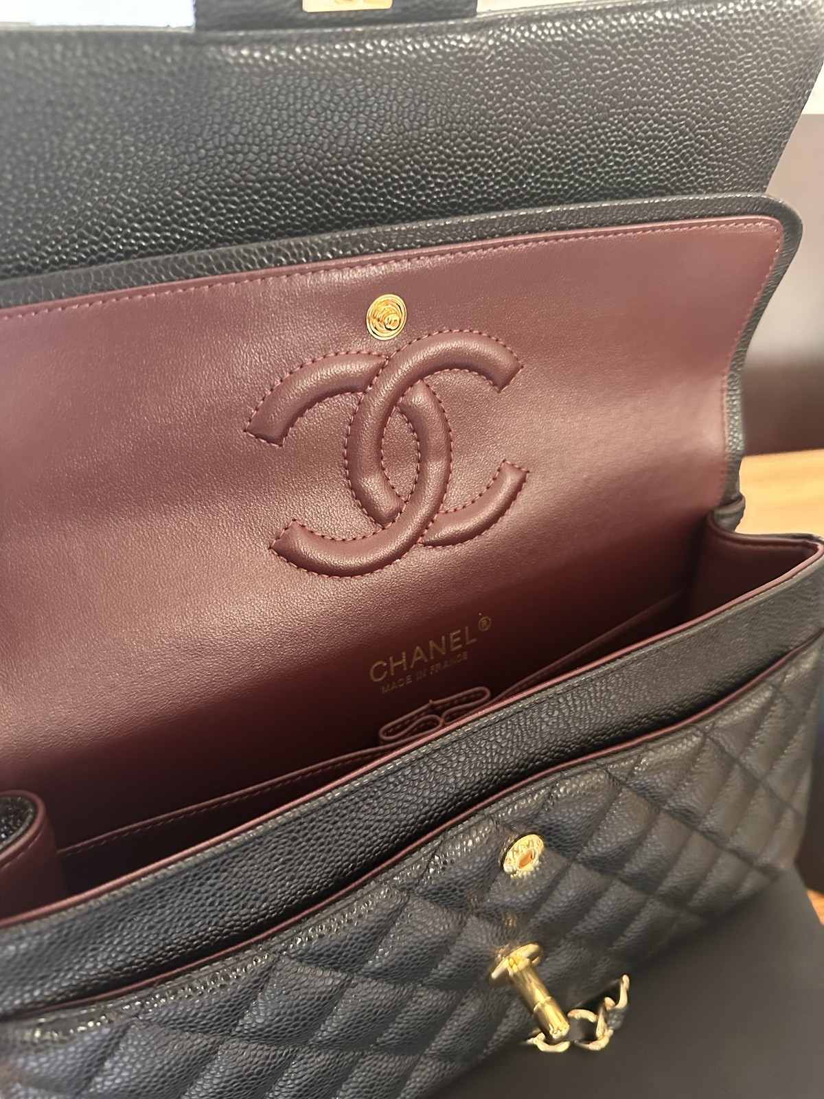 chanel classic flap preta — image 7