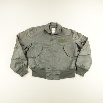Vintage Alpha Industries Jacket Mens Large Green CWU-36/P Bomber Flyers Coat 90s