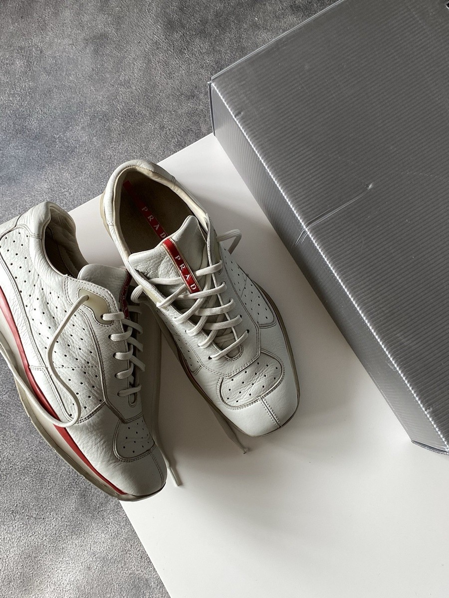 2000`s Prada Sport Leather Sneakers Vintage Men US10.5 | eBay