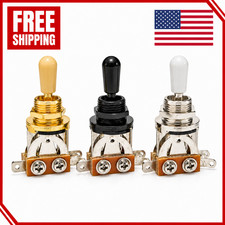 3 Way Guitar Toggle Switch For Lp Sg Electric Guitar Pickup Selector W Cap