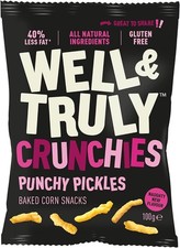 Well&Truly Punchy Pickles Crunchies Snack 100g-14 Pack