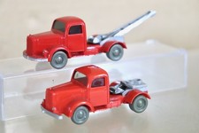 WIKING 2 X Mercedes Benz Rot 1960's Strandräuber Abschleppwagen & Lastwagen Auf