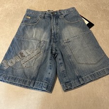 Vintage South Pole Boy  s Blue Denim Shorts Size 14 NEW