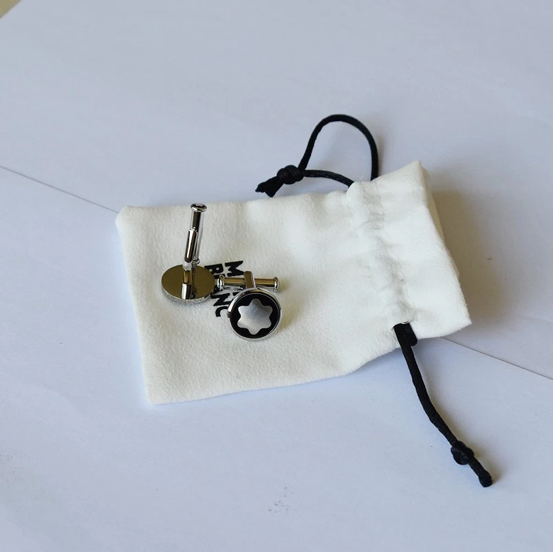 Montblanc Gemelos Redondos de Acero Inoxidable MB116661 Sin Caja de Embalaje Foto 4 de 4