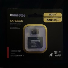 BRAND NEW   GameStop 512GB Express Micro SD Card for Nintendo Switch 2