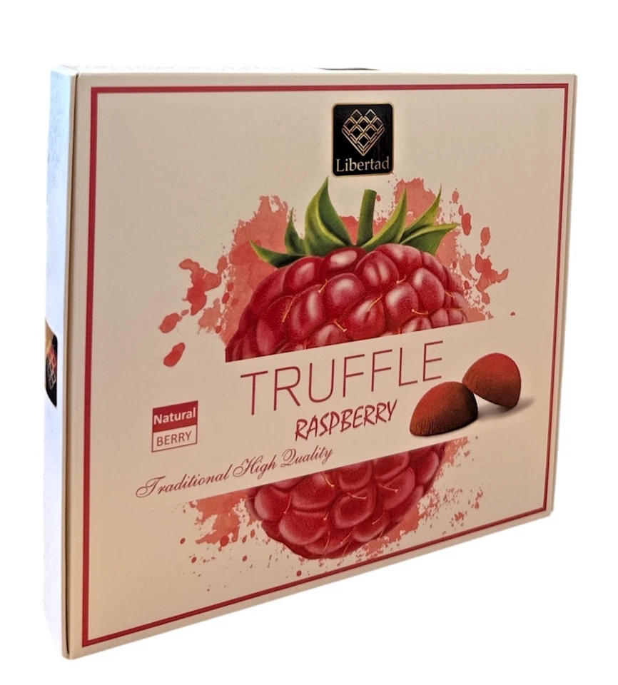 Truffle Raspberry Traditional Premium Quality • 120g • Gourmet Chocolate Candy - Image 3 of 4