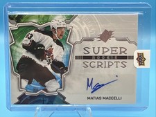 2022-23 SPx - Rookie Superscripts #SSR-MM Matias Maccelli Auto