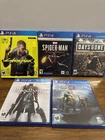PS4 Game Bundle Lot-5 Games- Spiderman,Days Gone,Bloodborne,God of War Cyberpunk
