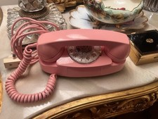 Western Electric THE PRINCESS Rotary Dial Telephone Bell System, Pink, Great!