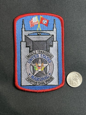 #ad VERY RARE Middle Tennessee U.S. Marshal Fugitive Task Force Nashville Patch $49.99