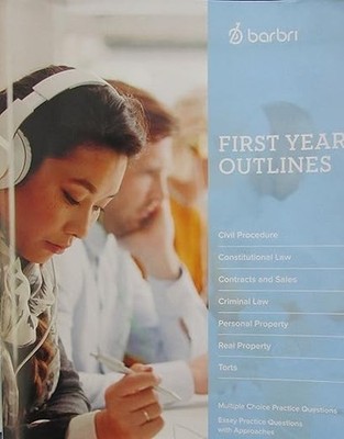 Barbri First Year Outlines Paperback