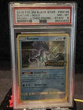 Suicune - (Prerelease) [Staff] SM149 Sm Holo PSA 8 on eBay