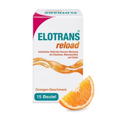 ELOTRANS reload Elektrolyt-Pulver mit Vitaminen 15X7.57 G PZN 18320478