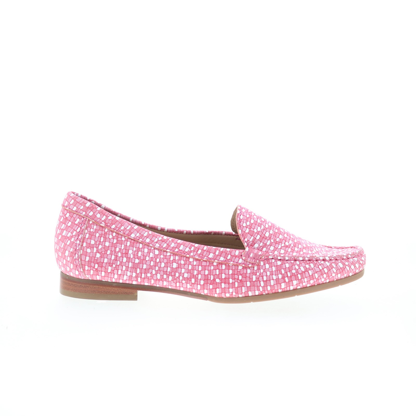 Hush Puppies Yorktese 50512 Womens Pink Leather Loafer Flats Shoes 6