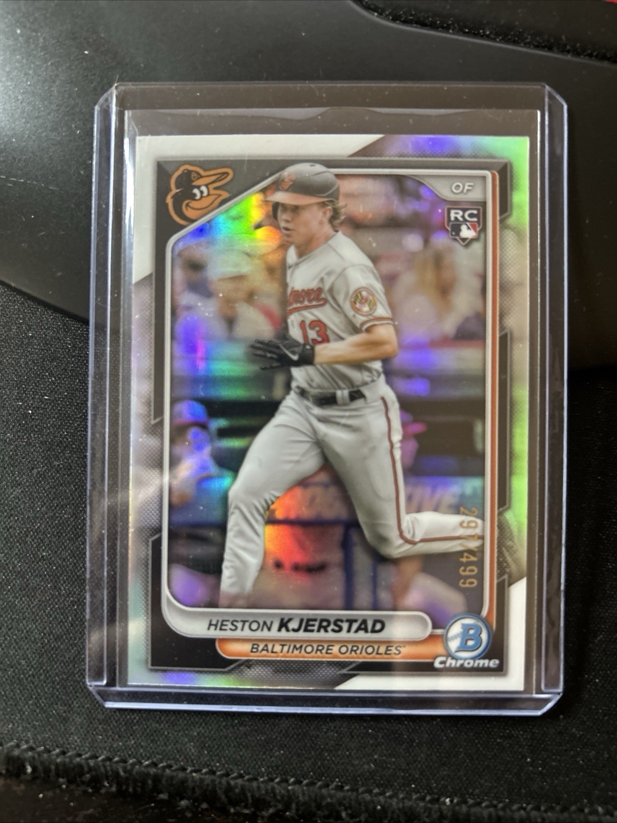 2024 Bowman Chrome Heston Kjerstad #44 Refractor /499 Orioles Marlins RC Aq