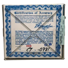 Deltronic .0781" (5/64”) TP25 Gage Pin Set .0001” Complete +.0012” -.0012”