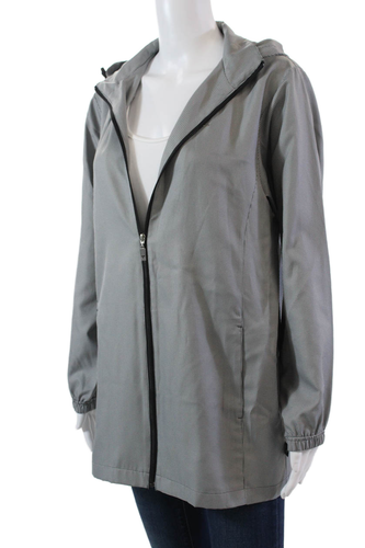 Courreges Womesn Houndstooth Print Hooded Jacket Black White Size EUR 40 - Picture 3 of 5