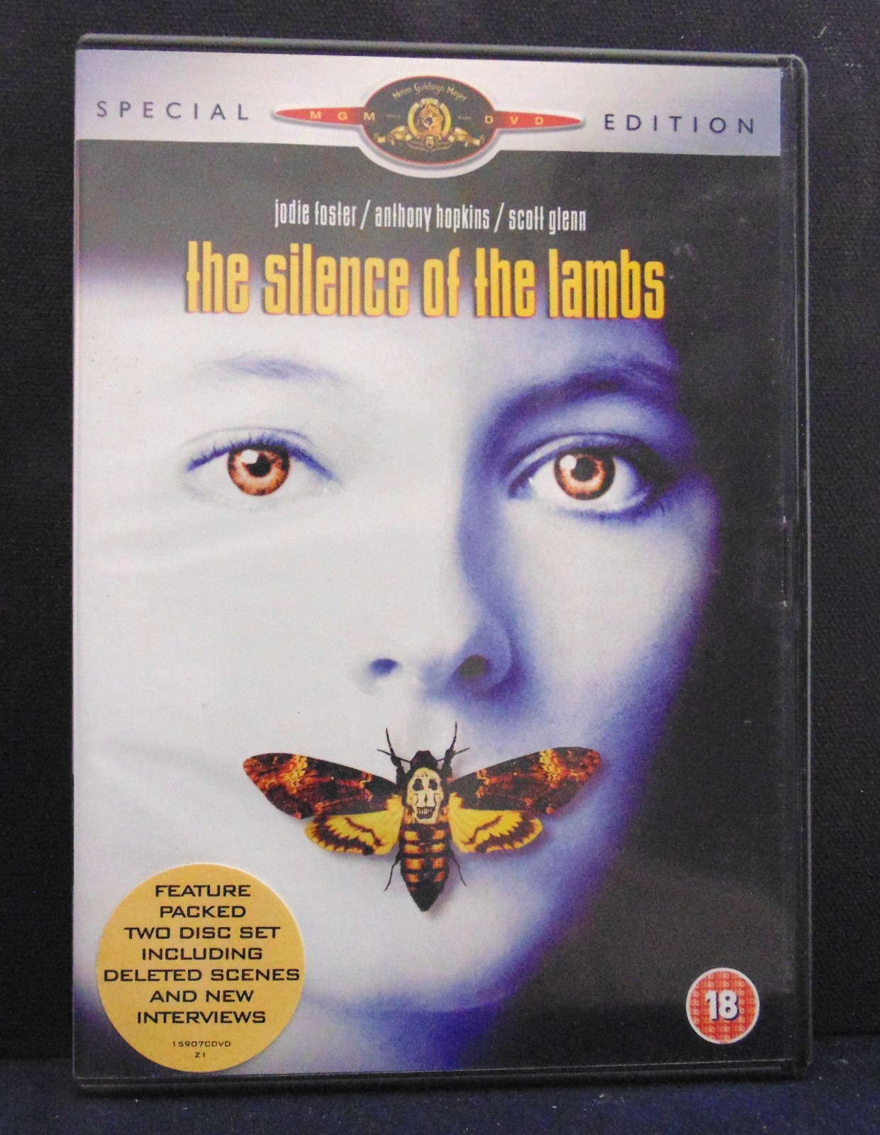 THE SILENCE OF THE LAMBS - Jodie Foster, Anthony Hopkins ---- 2DVDs -- SEE PICS