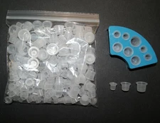 200 Tattoo Ink Cups Mix 100 Small 75 Medium 25 Large Tattoo and Holder