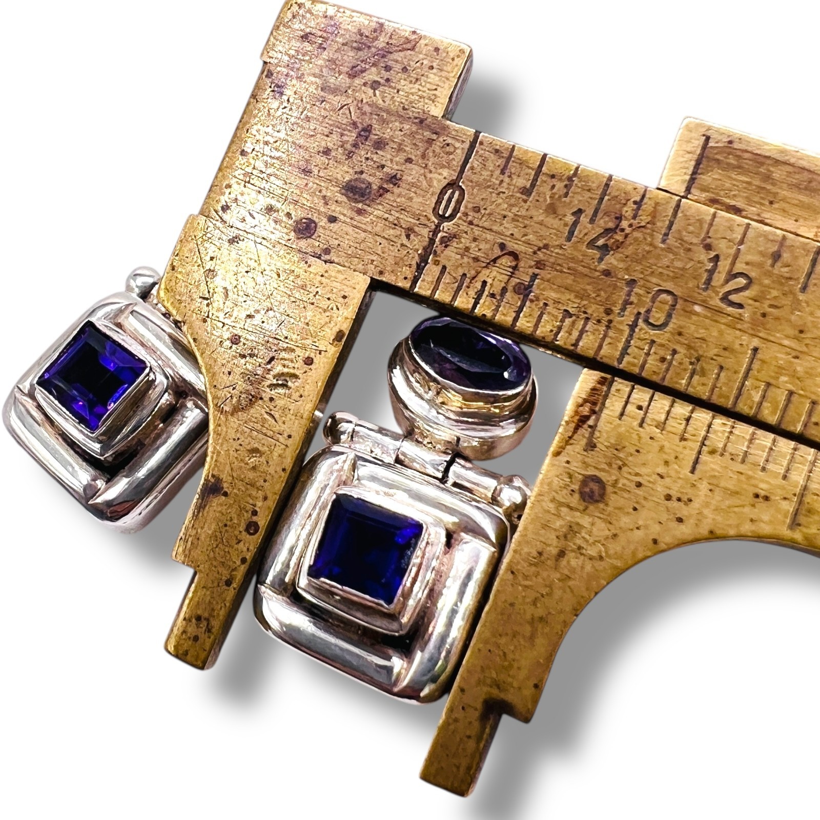 Amethyst Designer Earrings 925 Sterling Silver - … - image 9