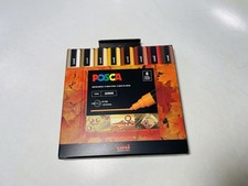 8 Pack uni PC5M WaterBased Paint Markers Medium Tip Warm Tone
