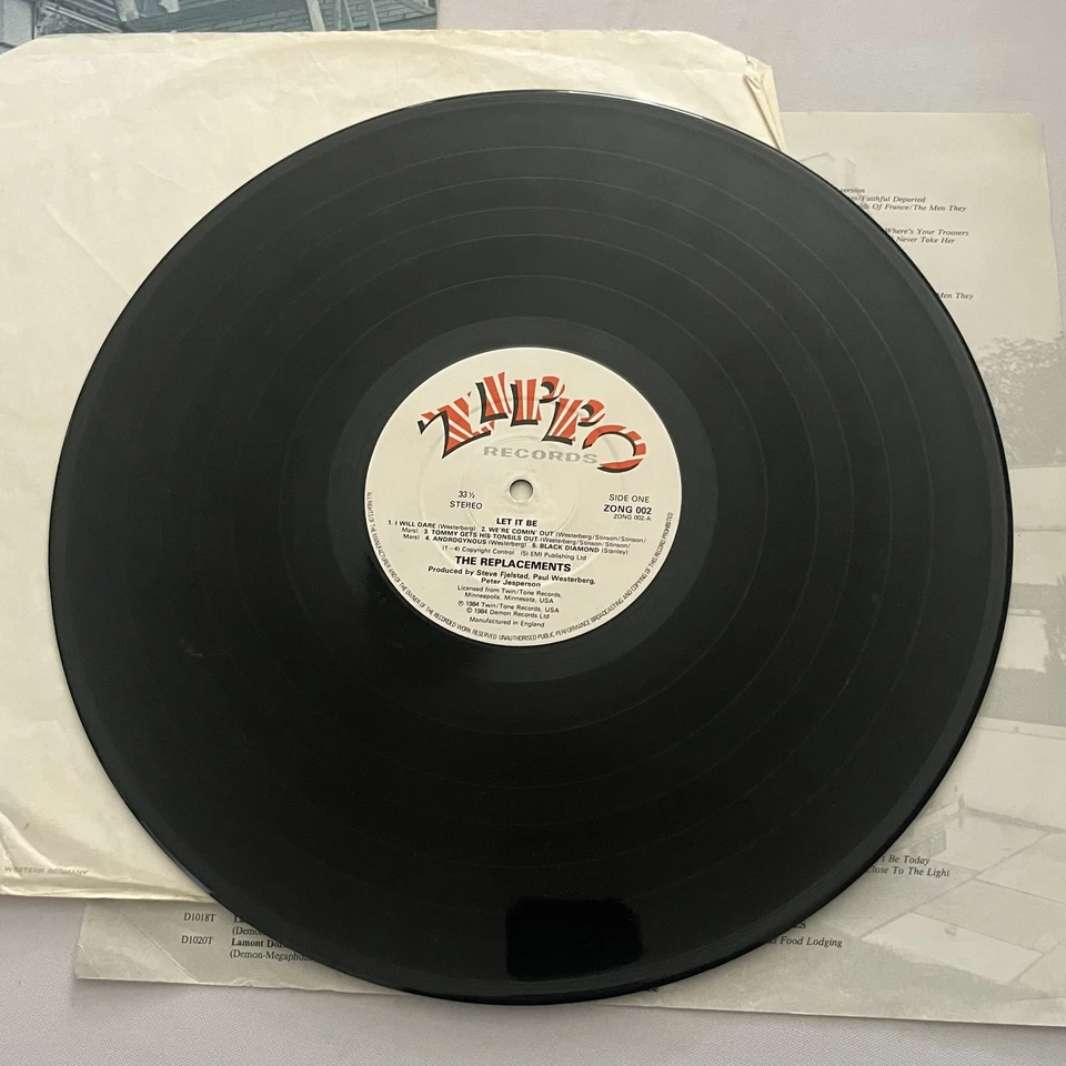 THE REPLACEMENTS - Let It Be - UK FIRST PRESS Vinyl LP - 1984 Inc Insert - PUNK - Image 4 of 4