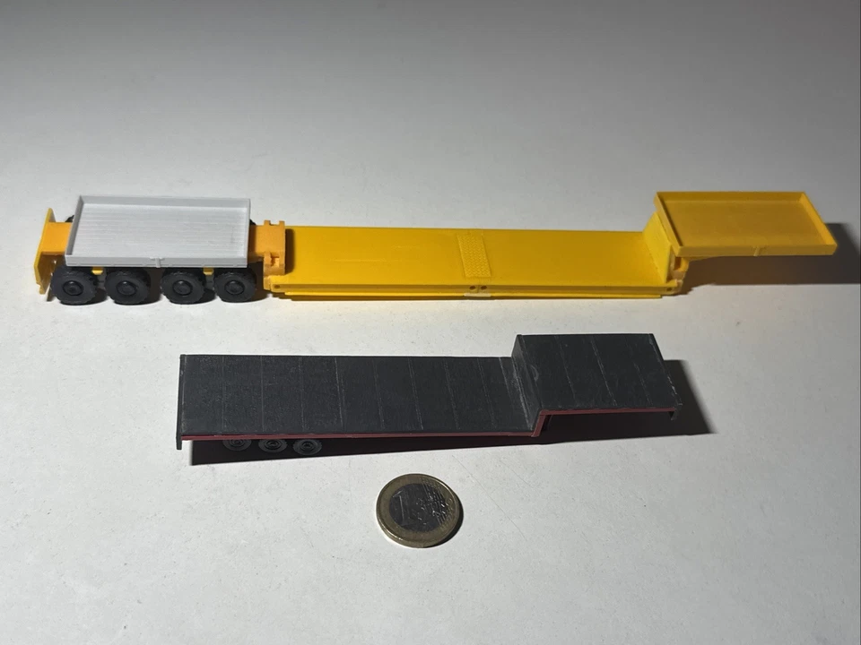 M733 Kibri 2 Stk. Tieflader Auflieger Schwerlast 1:87 H0 Tieflader Schwerlast - Bild 3 von 4
