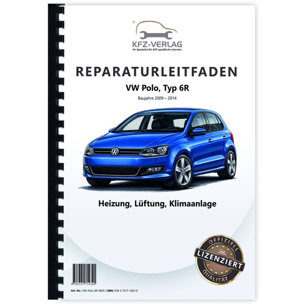 VW Polo 5 Typ 6R 2009-2014 Heizung BelüFtung Klimaanlage Werkstatthandbuch-image