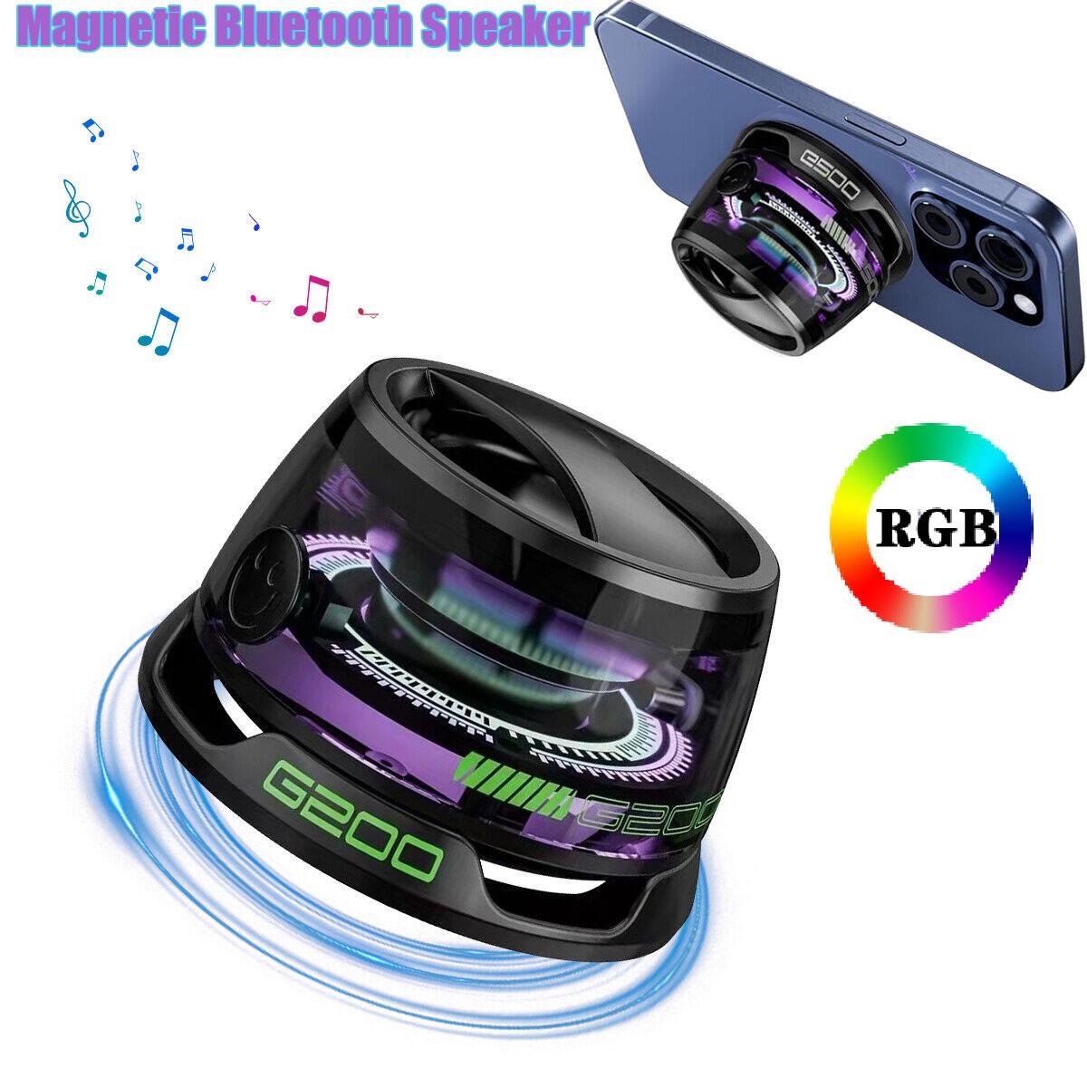 Magnetic Portable Bluetooth Speaker G200 Mini Sound 5.3Bluet