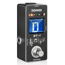 Donner Tuner Pedal Dt-1 Chromatic Guitar Pedal With Pitch Black Donner Tuner Pedal Dt-1 Chromatic Guitar Pedal With Pitch Black