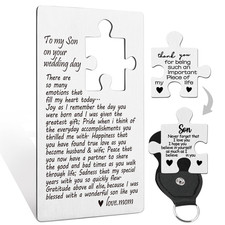 Wedding Gift From Mother To Groom, Son 1 Count (Pack of 1), Wallet Card