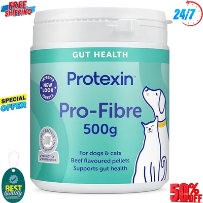 Protexin Veterinary Pro-Fibre for Dogs and Cats,Green brown, 500 g (Pack of 1)