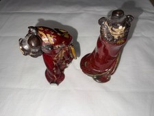 2 Vintage Chinese Shiwan Pottery Figurine Zhong Kui Demon Queller selling asis