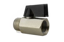 Mini 1/4" Male 1/4 Inch Female NPT Brass Ball Shut Off Valve Water Air Fluid WOG