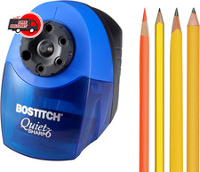 Bostitch QuietSharp 6 Heavy Duty Classroom Electric Pencil Sharpener, 6-Holes,