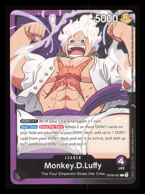 One Piece CG Monkey D Luffy OP09-061 English Emperors in the New World Leader!