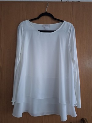 Damen Tunikashirt 42 weiß von Heine neu ohne Etiketten