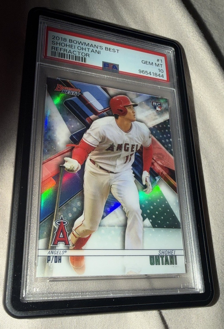 SHOHEI OHTANI PSA 10 2018 BOWMAN'S BEST BASEBALL #1 ROOKIE REFRACTOR RC GEM MINT