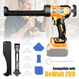 Cordless Caulking Gun for DeWalt 20V Max Battery, 10 Oz/450ml Electric Silicone