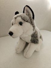 Toys R Us Husky Puppy Sled Dog Plush Wolf Gray White Stuffed Animal