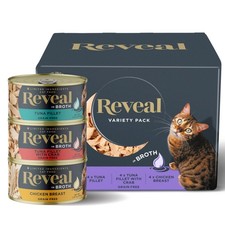 Wet Cat Food Fish & Chicken in Broth Variety Pack Naturally 12 X 2.47 Oz Cans 13.98 per gallon
